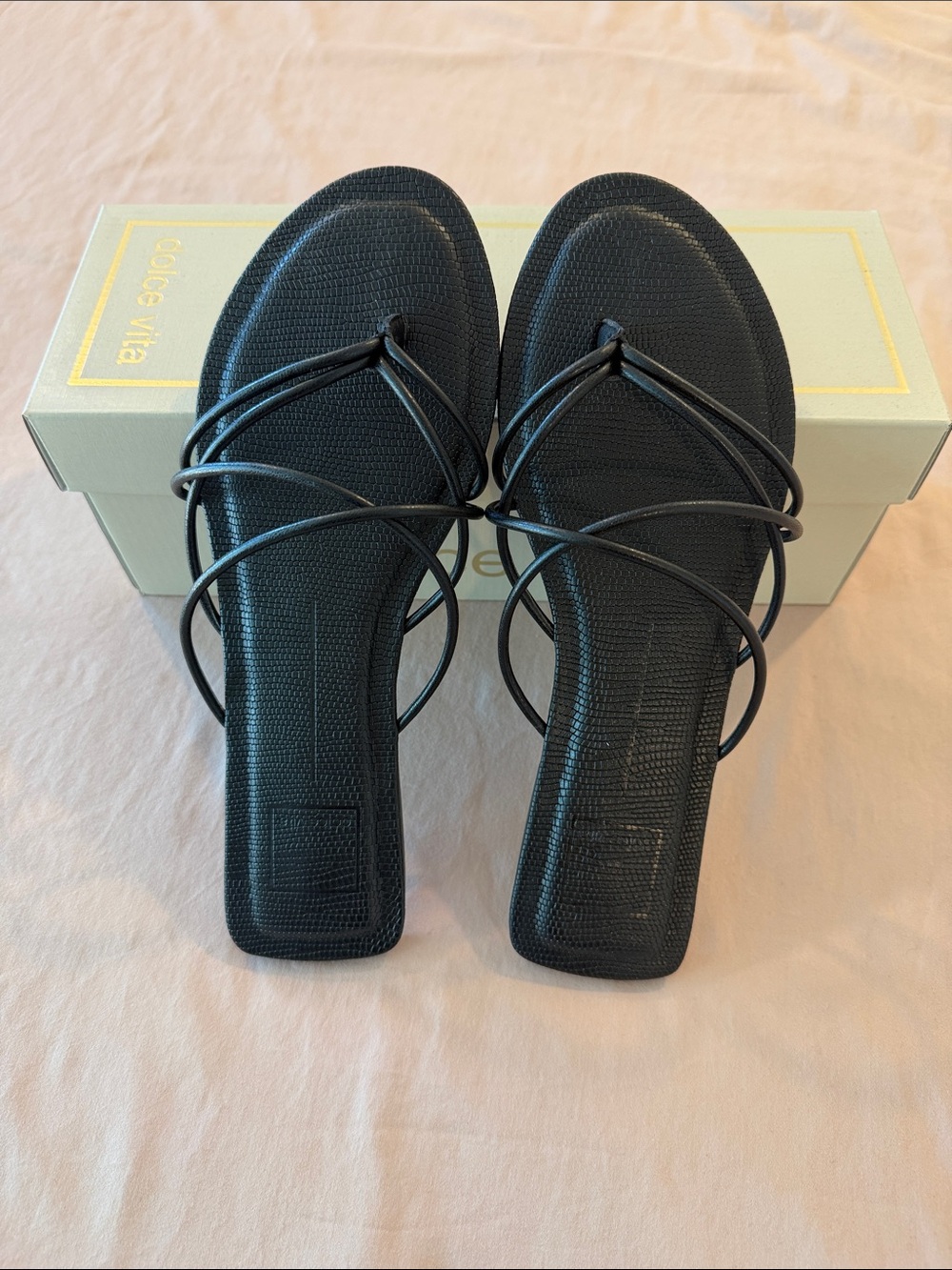 Dolce Vita Strappy Black Women's Sandals Sz 8